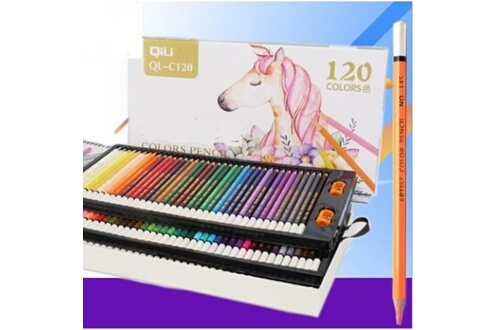 Boîte de 120 Crayons de Couleur,Les Meilleurs Crayons pour Enfants