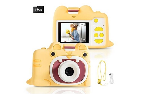 Appareil photo numérique pour enfants cadeaux pour enfants appareil photo  pour enfants écran de 3,5 pouces de 3 à 10 ans