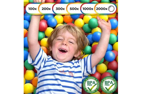 Balles colorées de piscine 100 Pièces