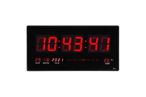 Petite horloge numérique Réveil Chambre Réveil Réveil numérique Horloge de  bureau 