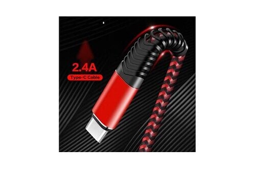 Chargeur pour téléphone mobile GENERIQUE Cable fast charge flexible type c  pour "xiaomi 11t pro" smartphone recharge rapide chargeur  universel (rouge)