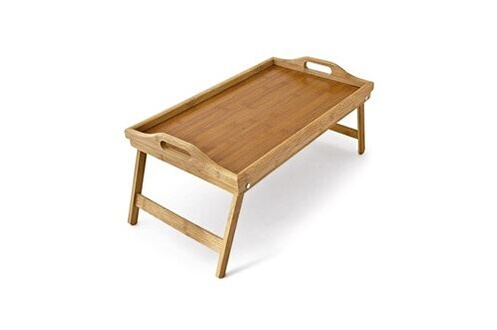 Plateau de lit en bambou pour petit-déjeuner ou ordinateur portable