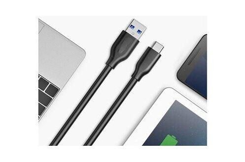 Cable USB TYPE-C Charge rapide Samsung Noir