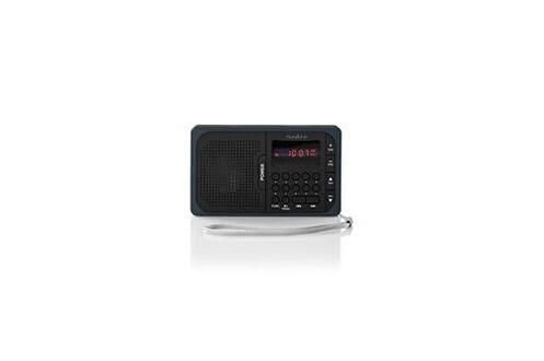 NEDIS Poste Radio FM Portable 3,6 W Port USB et Logement Carte microSD  Noir/Gris au meilleur prix