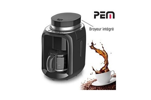 Ensemble petit déjeuner PEM Machine à café avec moulin à grain 2 en 1  cmg-600