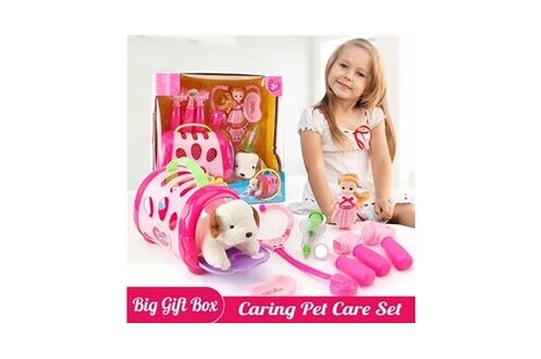Jeux vétérinaires pour enfants - Chien jouet - Chat jouet - speelgoed 12  pièces - Jeux