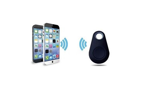 Accessoire pour téléphone mobile GENERIQUE Mini traceur gps pour crosscall  action-x3 smartphone bluetooth porte-clefs chat chien tracker (noir)