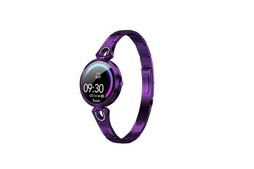 Montre connectée GENERIQUE Ak15 montre intelligente podomètre étanche  surveillance du sommeil fitness femmes bracelet violet