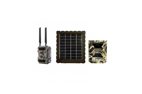 SEMAC Panneau solaire 12V pour caméra de chasse 4G Batterie intégrée