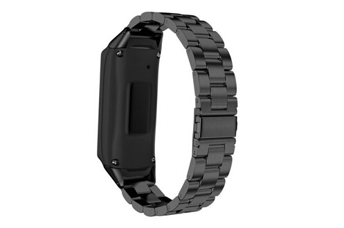 Bracelet de montres GENERIQUE Bracelet de montre Compatible avec Samsung  Galaxy Fit, Acier inoxydable - Noir