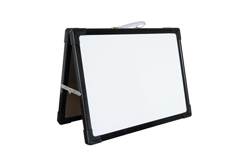 Tableau blanc portable avec cadre noir 30x40 cm