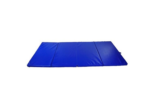 Tapis de gymnastique pliable HOMCOM - Bleu - 180x60x5 cm - Simili