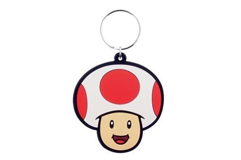 Porte clef GENERIQUE Super Mario Porte-clés Toad 5,5 x 5,5 cm