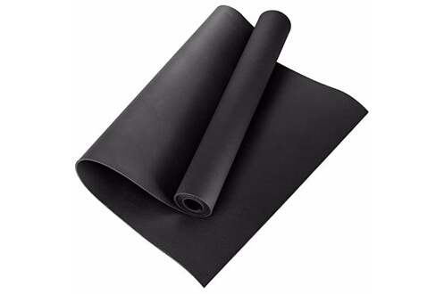 Tapis de sport GENERIQUE Tapis de yoga et de fitness antidérapant 4MM EVA  épais durable Noir