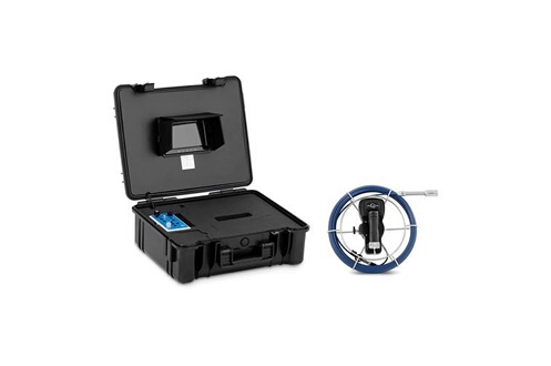 Caméra endoscopique Steinberg Caméra inspection canalisation - 30 m - 12  LED - Écran couleur IPS de 7 pouces