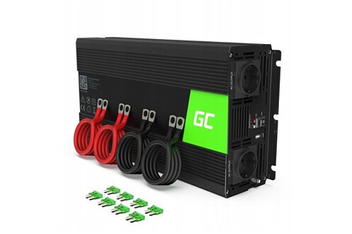 Convertisseur de tension Green Cell ® 3000W/6000W Pur Sinus Convertisseur  de Tension DC 24V AC 220V/230V Power Inverter sinusoïdale, Onduleur  Transformateur avec Connection USB