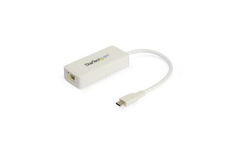 Adaptateur USB-C vers Ethernet Gigabit Double avec Port USB 3.0 (Type-A) -  Adaptateur Réseau Gigabit USB Type-C