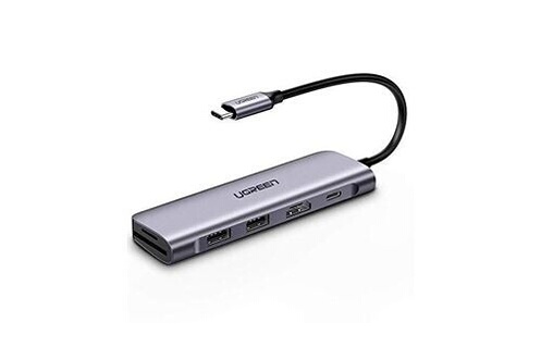 Hub USB-C vers HDMI 4K / 2 USB-A -/2 USB-C + 2 lecteurs