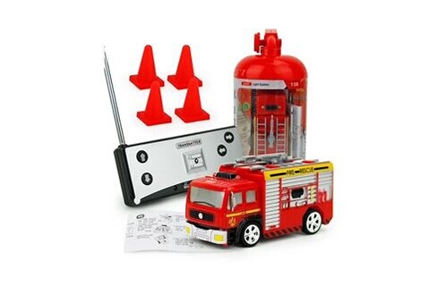 Autre jeux éducatifs et électroniques GENERIQUE Voiture télécommandée rc sauvetage  camion de pompiers jouet rouge pour cadeau de noël pour enfants rouge