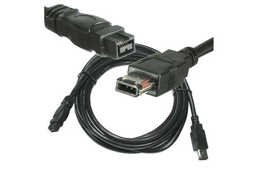 Câble firewire Kalea-Informatique Cordon adaptateur FireWire 400 IEEE1394a  6 points vers FireWire 800 IEEE1394b 9 points Mâle Mâle. Longueur 1.8M