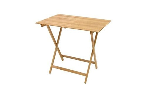 Table de jardin No-name Table pliante en bois de hêtre 60 x 80 h75 cm  extérieur intérieur cuisine jardin