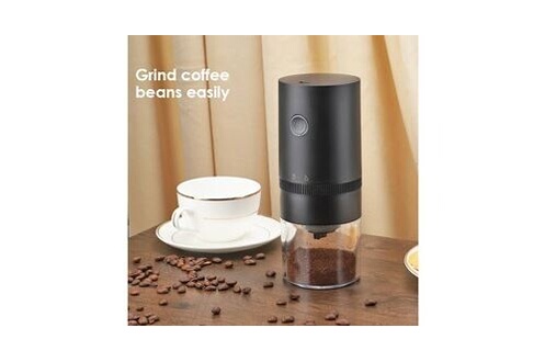 Cafetière à dosette ou capsule GENERIQUE Moulin à café électrique noir usb  automatique à grains de café portable expresso