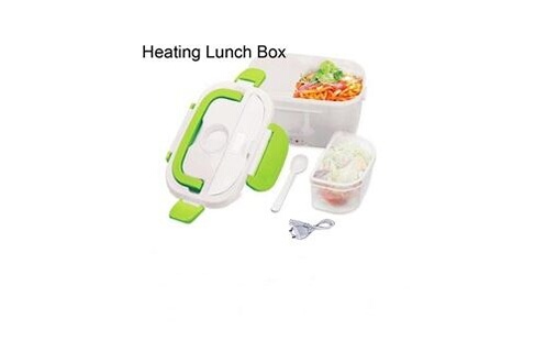 Prise de voiture électrique multifonctionnelle portative chaude chauffage  boîte à lunch chauffe-nourriture chaud - vert