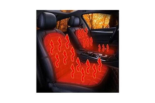 Chaufferette GENERIQUE Coussin de siège chauffant voiture 12 v coussin  couverture hiver plus chaud ajustement universel pour chaise fournitures  automatiques - rouge