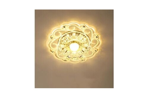 Ampoule électrique GENERIQUE Cristal moderne led plafonnier salon lustre  couloir lumière 5w - jaune