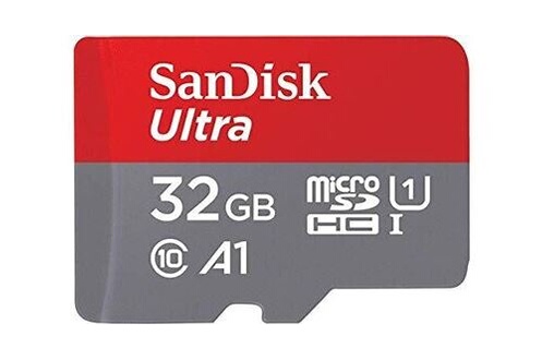 Carte mémoire microSD SanDisk Ultra A1 128 Go Gris et rouge - Carte mémoire  micro SD