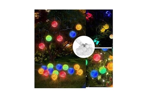 Lumières Colorées Lumières Colorées Boule En Plastique LED Noël