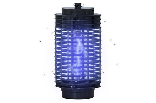 Lampe anti-insectes anti moustique design lanterne tue mouche électrique  destructeur d'insectes LED 3 W noir