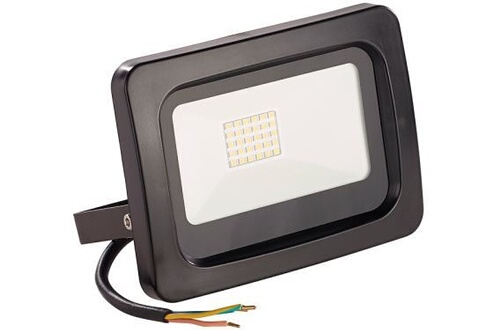 Projecteur d'extérieur Luminea Mini projecteur LED résistant aux  intempéries - 20 W - Blanc chaud