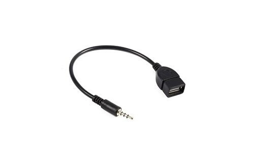 CABLING® AUX mâles fiche Audio Jack de 3,5 mm pour câble adaptateur USB 2.0  convertisseur femelle cordon voiture MP3