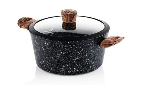 Cocotte / faitout / marmite Westinghouse faitout induction - 24cm casserole  tout feux avec couvercle - marbre noir