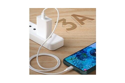 Samsung EP-DW767JWE Câble USB-C vers USB-C Charge Rapide 3a 1,8m Blanc