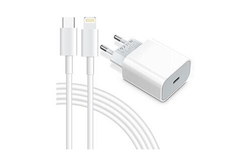 Chargeur Apple 20W Adaptateur secteur USB C de charge rapide, compatible  avec Iphone14/14 Pro Max / 13/13Pro / 12/12 Pro / 11/11Pro / XS, parfait  pour la maison, le bureau, un