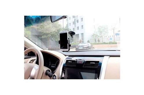 ® support telephone voiture tableau de bord [2 en 1] rotation 360°  universel support portable voiture ventouse pour pare-brise