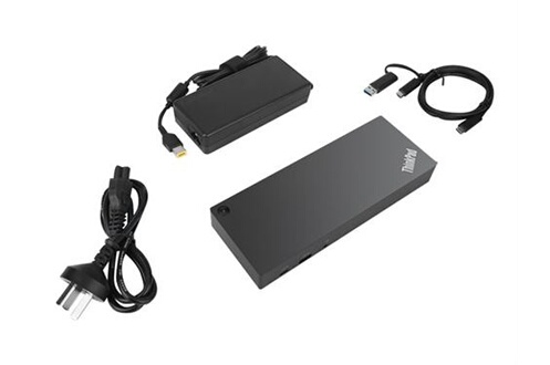 Station d'accueil PC portable Lenovo ThinkPad Hybrid USB-C with USB-A Dock  - Station d'accueil - USB-C - 2 x HDMI, 2 x DP - GigE - 135 Watt -  Danemark