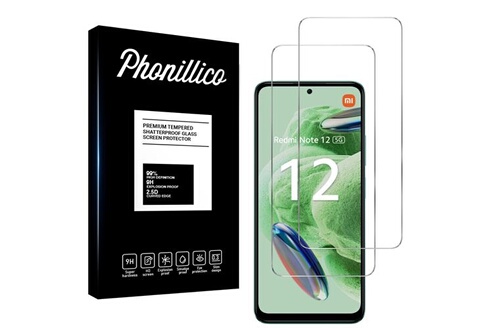 Protection d'écran pour smartphone Phonillico Verre Trempé pour Xiaomi  Redmi Note 12 5G [Pack 2] Film Vitre Protection Ecran®