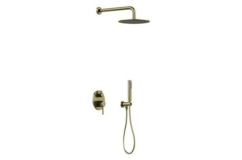 Ensemble robinets de douche à encastrer 2 trous Desk bronze - Iperceramica