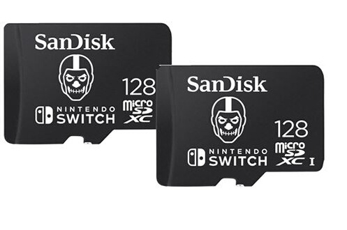 Lot de 2 Carte mémoire micro SDXC Carte 128Go Fortnite pour Nintendo  Switch, Carte mémoire sous licence Nintendo