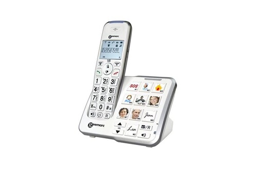Téléphone Sans Fil senior avec répondeur Amplicomms Bigtel