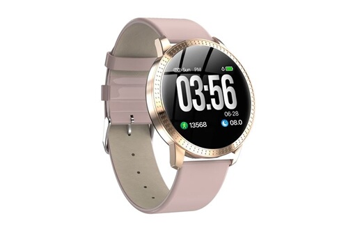 Montre Connectée Femme iOs Android Smartwatch Sport Cardio Traqueur  D'Activité Argent YONIS - Yonis