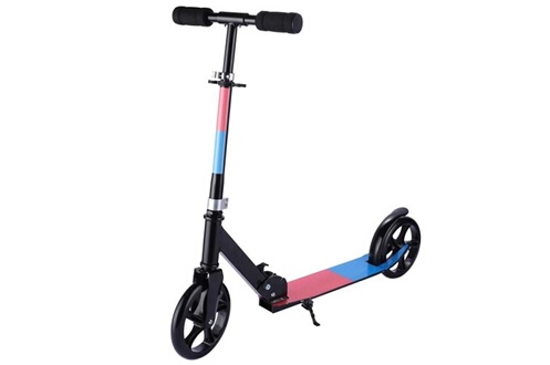 Trottinette pour enfants trottinette de ville scooter pliable réglable en  hauteur & rose