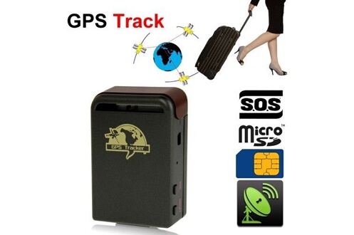 GPS YONIS Traceur GPS Portable Enfant Coordonnées Fonction Sos SMS Micro SD Carte  Sim Noir