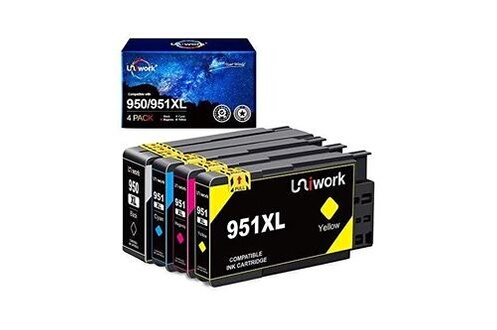 Pack de 4 Consommables D'encre Compatible HP 950-951 XL