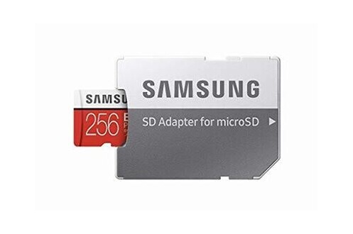 Carte Micro SD Samsung Pro Ultimate 256 Go Bleu + lecteur - Carte