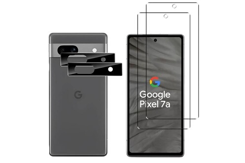 Protection d'écran pour smartphone Phonillico Verre Trempé pour Google  Pixel 7a et Protection Caméra [Pack 2] Film Vitre Protection®