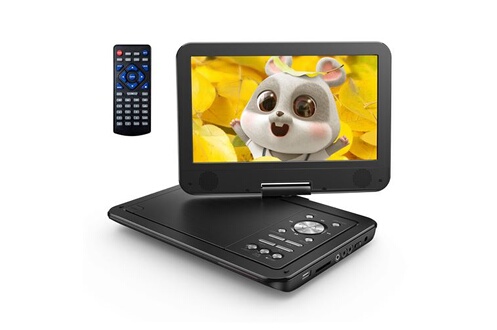 Lecteurs DVD portable Yoton Lecteur DVD Portable 12,5 avec Écran Pivotant  HD 10,5 pour Voiture avec Batterie, Lecture de la Mémoire, Supporté USB/SD